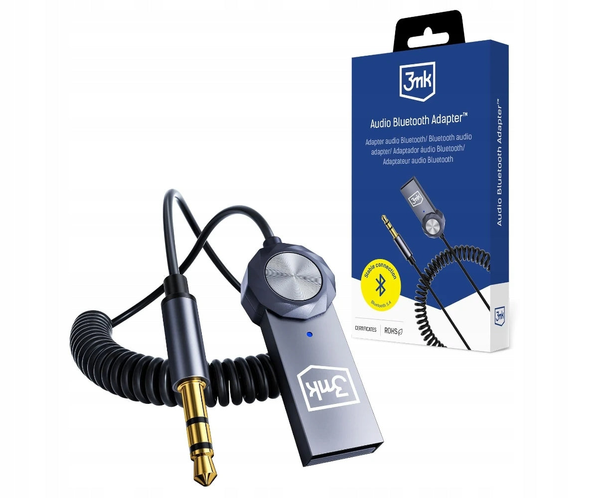 3mk Audio Bluetooth Adapter BT 5.4 Cable - MiniJack 1m Hands-free