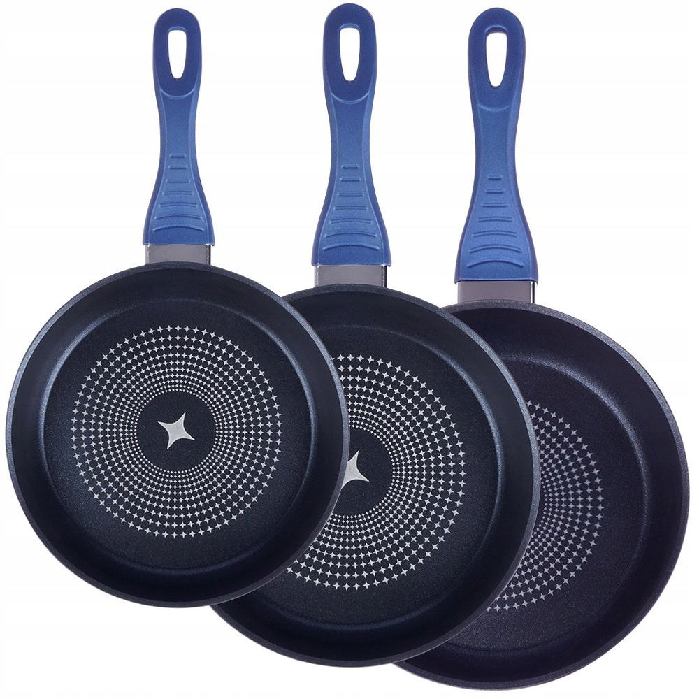 3x DIAMOND frying pan for frying stewing pan set ORION 20 24 28cm Brand Orion
