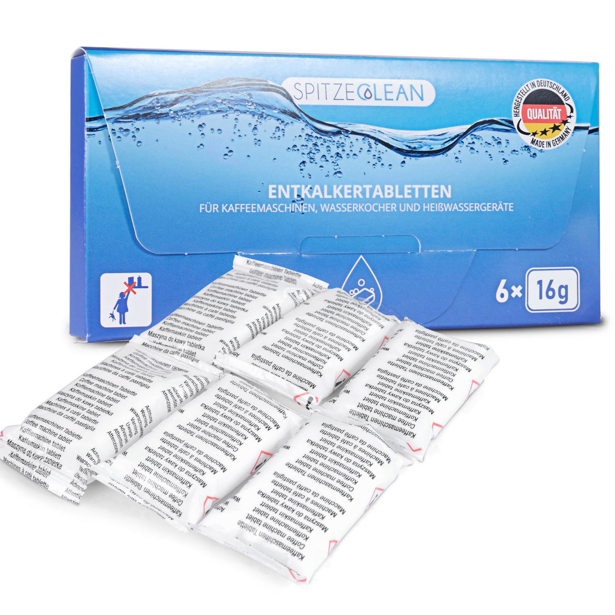 3x Descaling tablets for universal machine 6 pieces Packaging status original