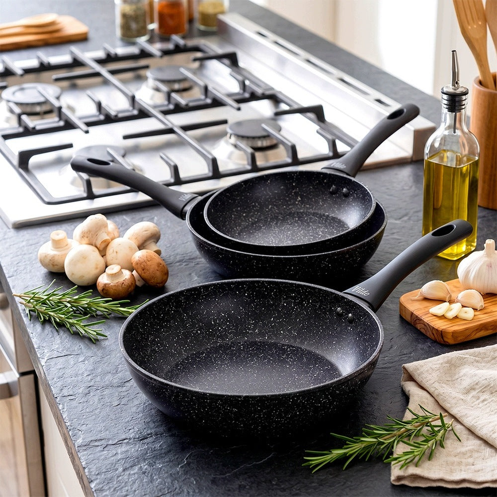 3x GRANITe frying pan for frying gas induction VILDE 20 24 28cm Packaging status original
