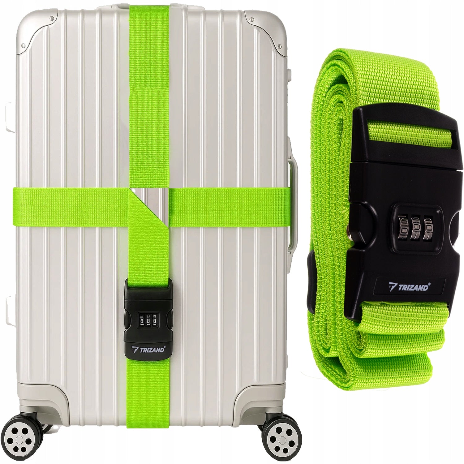 3x Luggage Suitcase Security Belt Fastening Luggage Travel Code