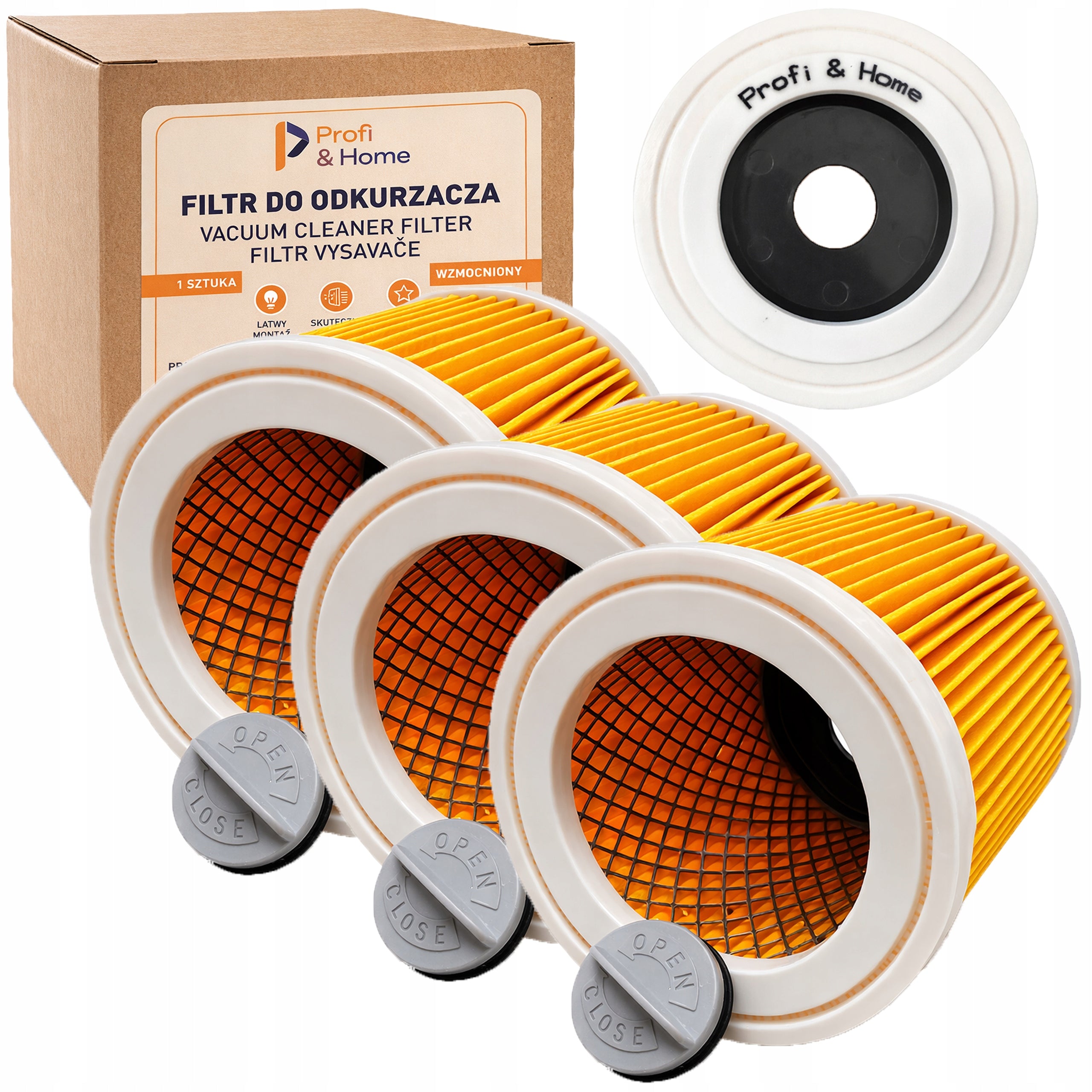 3x REINFORCED FILTER FOR KARCHER MV2 MV3 WD2 WD3 SE4001 WD2 PLUS KWD3 V17 V15