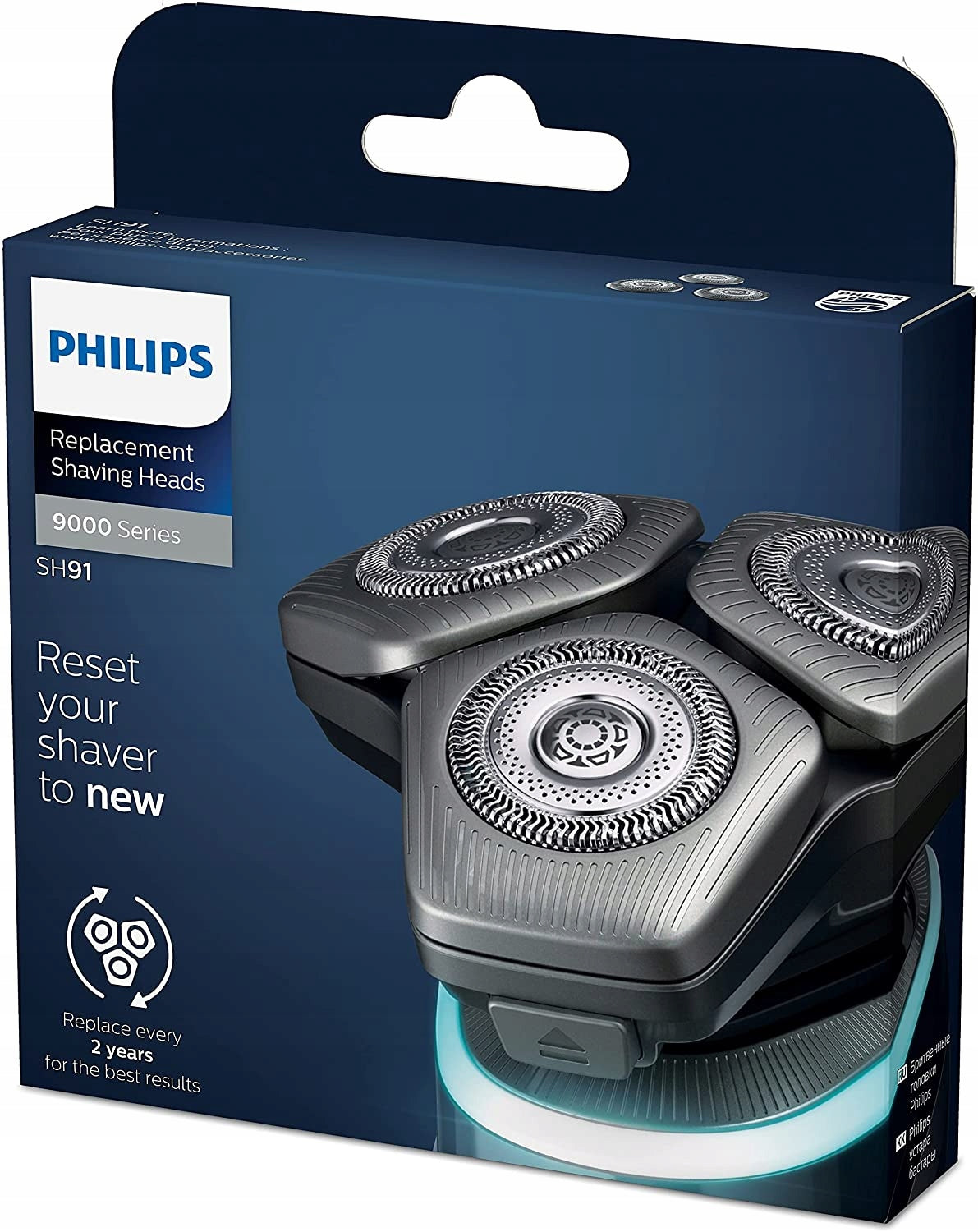 3x REPLACEMENT BLADE HEAD FOR PHILIPS SH91/50 SERIES 9000 ORIGINAL Packaging status original