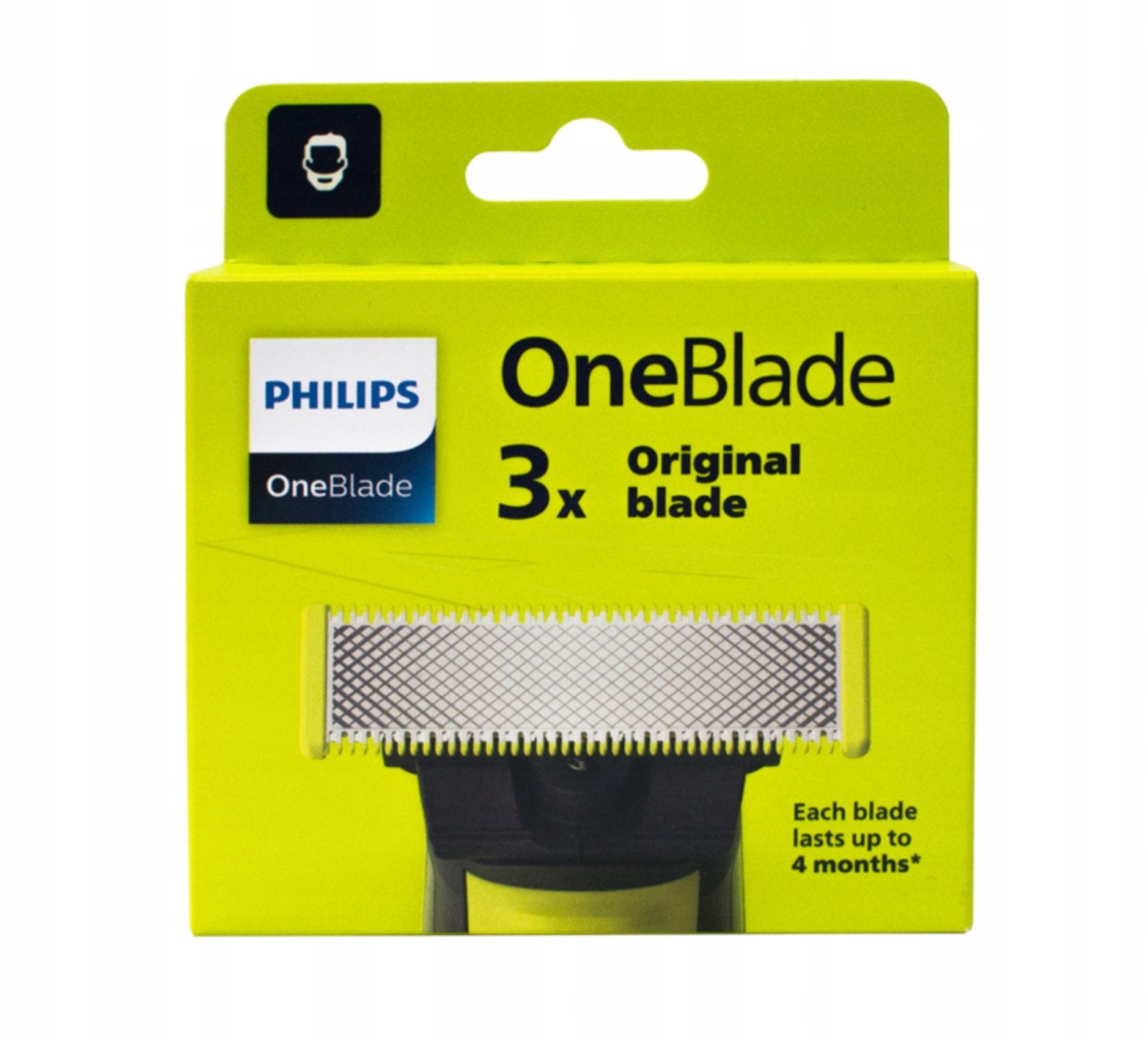 3x Replacement blister blades genuine Philips OneBlade QP230 QP220 QP230/50