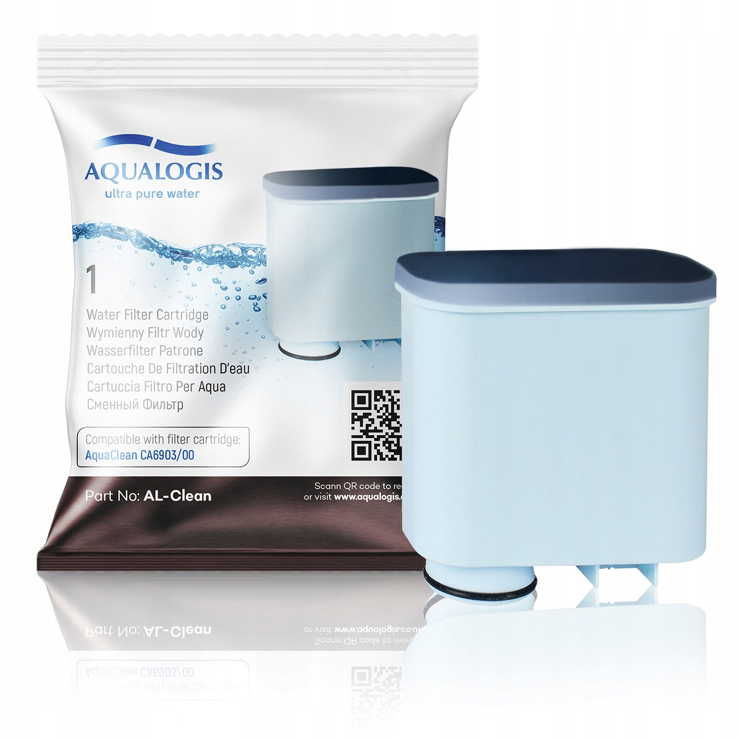 3x Water Filter for Saeco Philips AL-Clean + Descaler 250ml EAN (GTIN) 5906501104801
