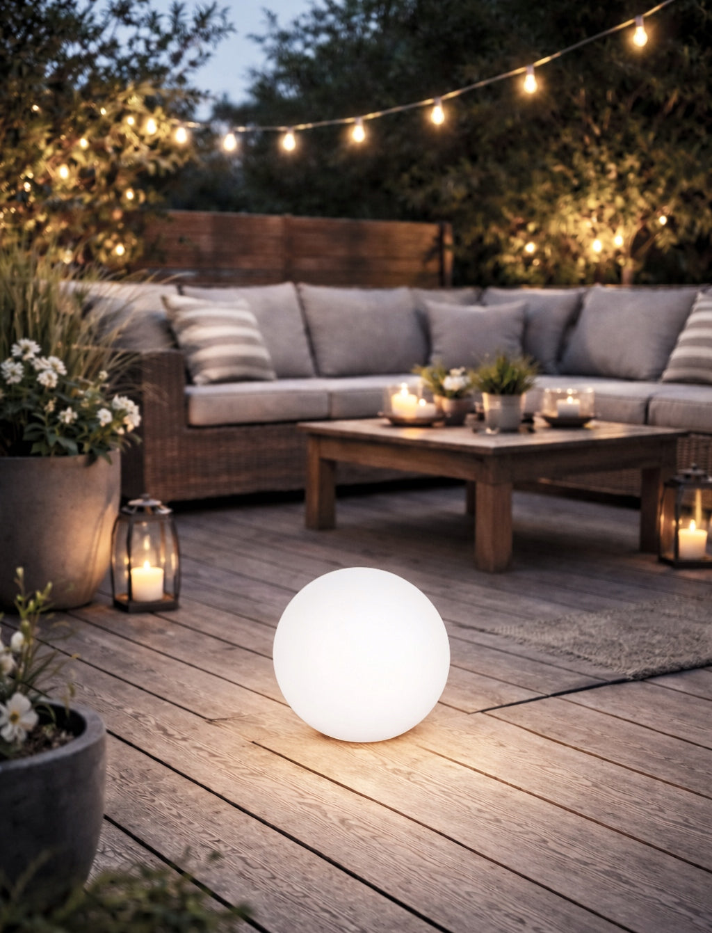 3x garden lamp solar ball LED 25 cm hammered ground SuperLED Color white