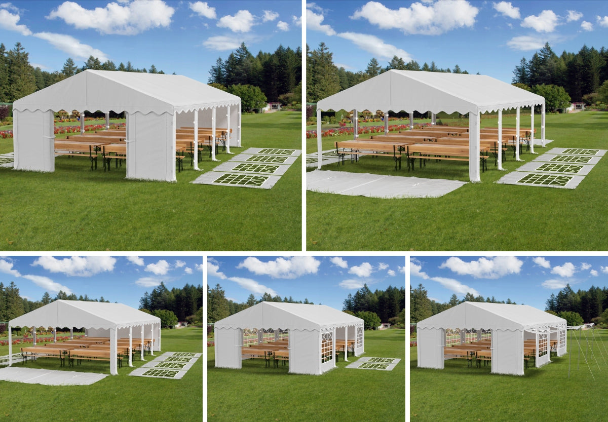 3x4 2-2,87m Garden Event Tent Pavilion - VARIOUS COLORS Color green