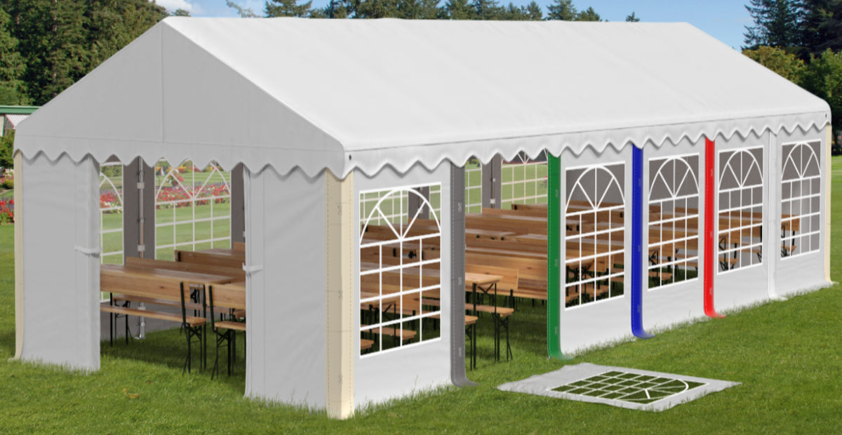 3x4 2-2,87m Garden Event Tent Pavilion - VARIOUS COLORS Number of side walls 4 walls