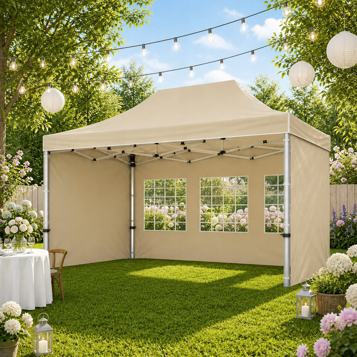 3x4.5M ALUMINUM TENT ALUMINUM COMMERCIAL PARTY EXPRESS 3m x 4,5m Manufacturer code Namiot 3x4,5 ALU
