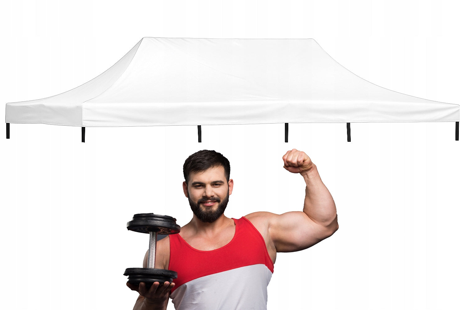3x6 THICK ROOF PLATING FOR Garden PAVILION TRADE TENT Cover Number of side walls none