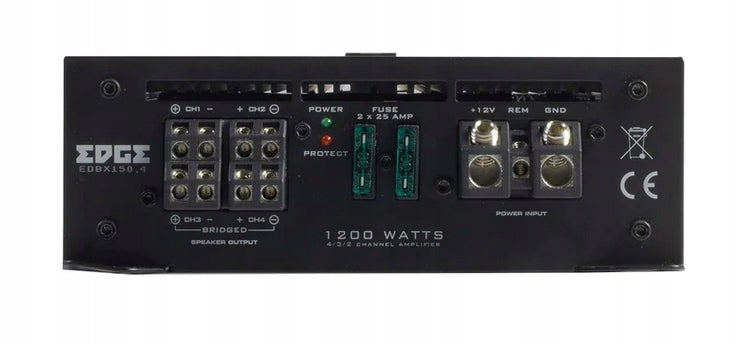 4-CHANNEL CAR AMPLIFIER 4x100W RMS / 2x300W 4ohm EDGE EDBX150.4 Manufacturer code Wzmacniacz