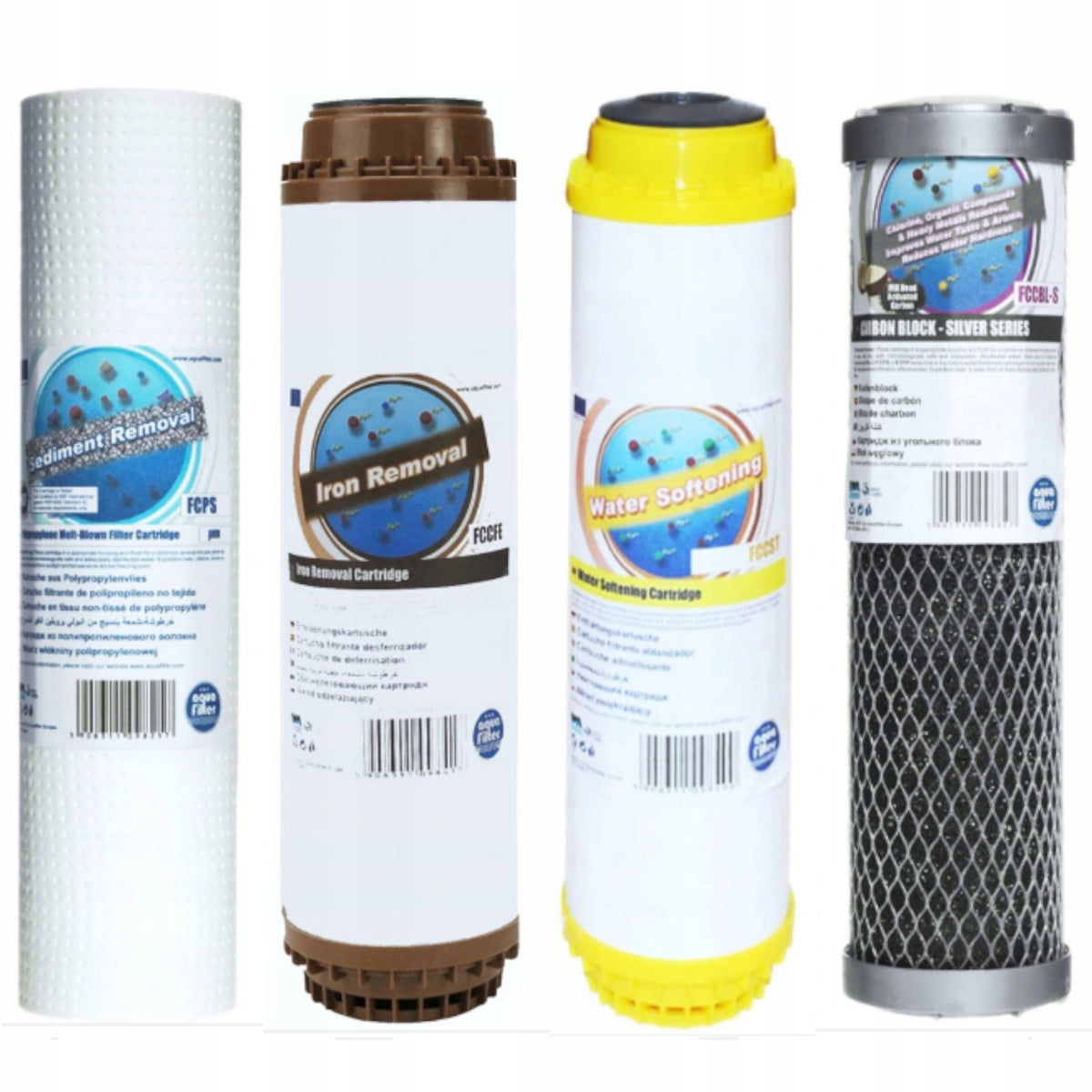 4 Degree AF Water Filter Cartridges Whole House Carbon Kit
