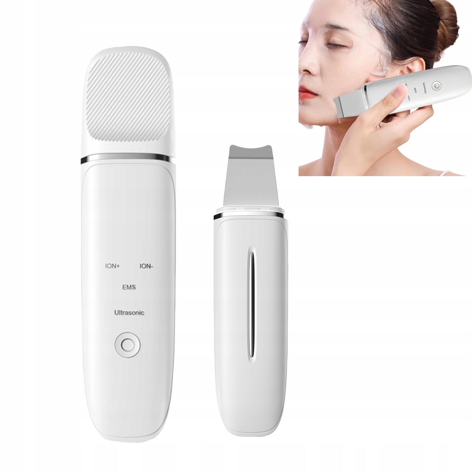 4-Mode EMS Ultrasonic Facial Scrubber ABS All Skin Types Blackhead Remover