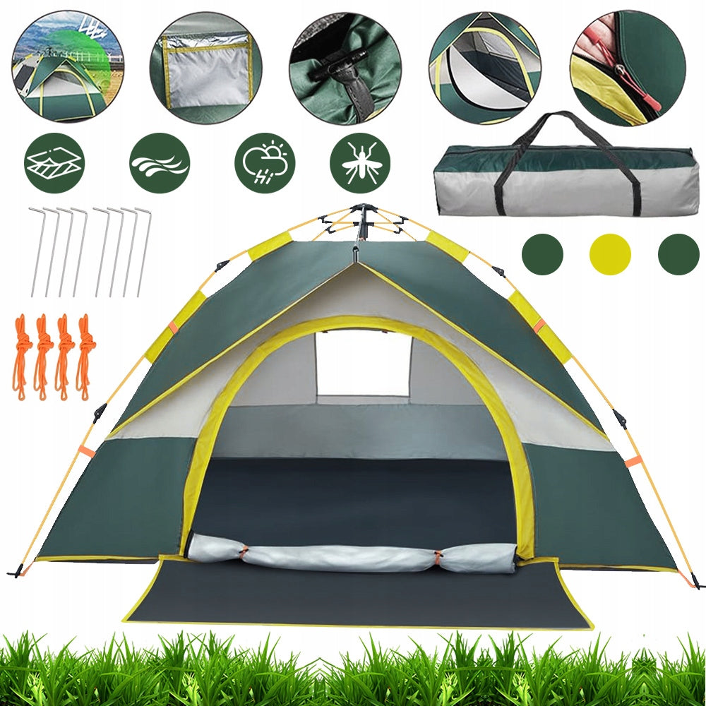4-PERSON SELF-FOLDING TENT 210*210*130CM WATERPROOF