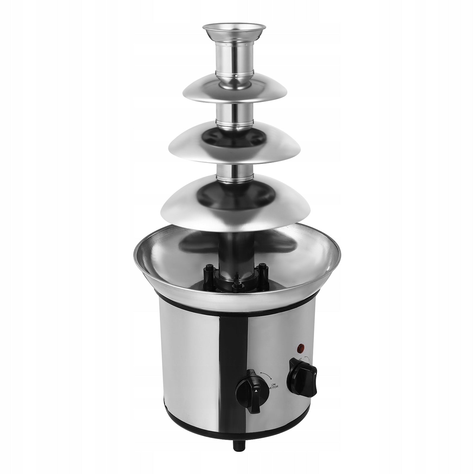 4-TIER HOME CHOCOLATE FOUNTAIN, 1.8L FOUNTAIN MACHINE 220-240V