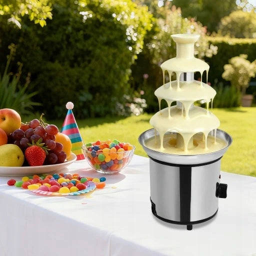 4-Tier 1.8L Stainless Steel Chocolate Fountain Professional Brand no brand
