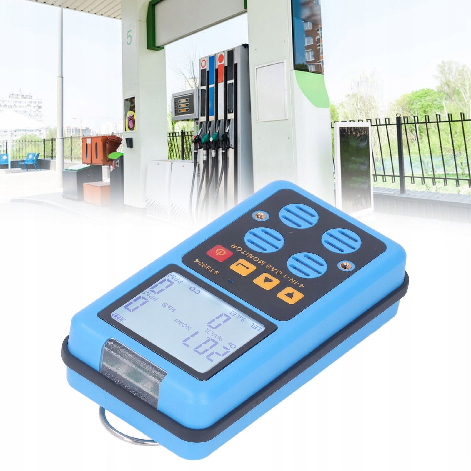4 in 1 CO H2S O2 LEL Gas Monitor Accurate Measurement Batteries included yes