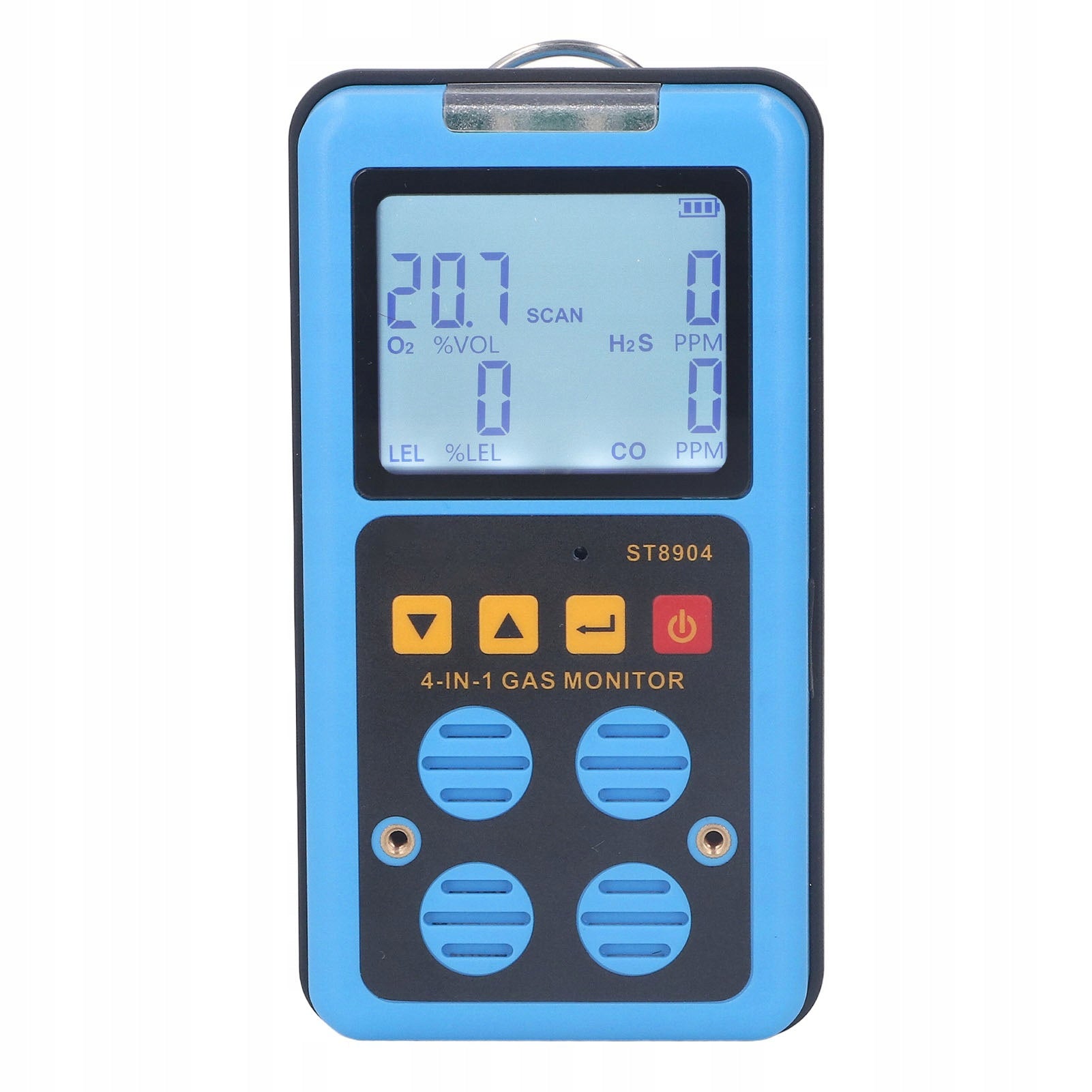 4 in 1 CO H2S O2 LEL Gas Monitor Accurate Measurement