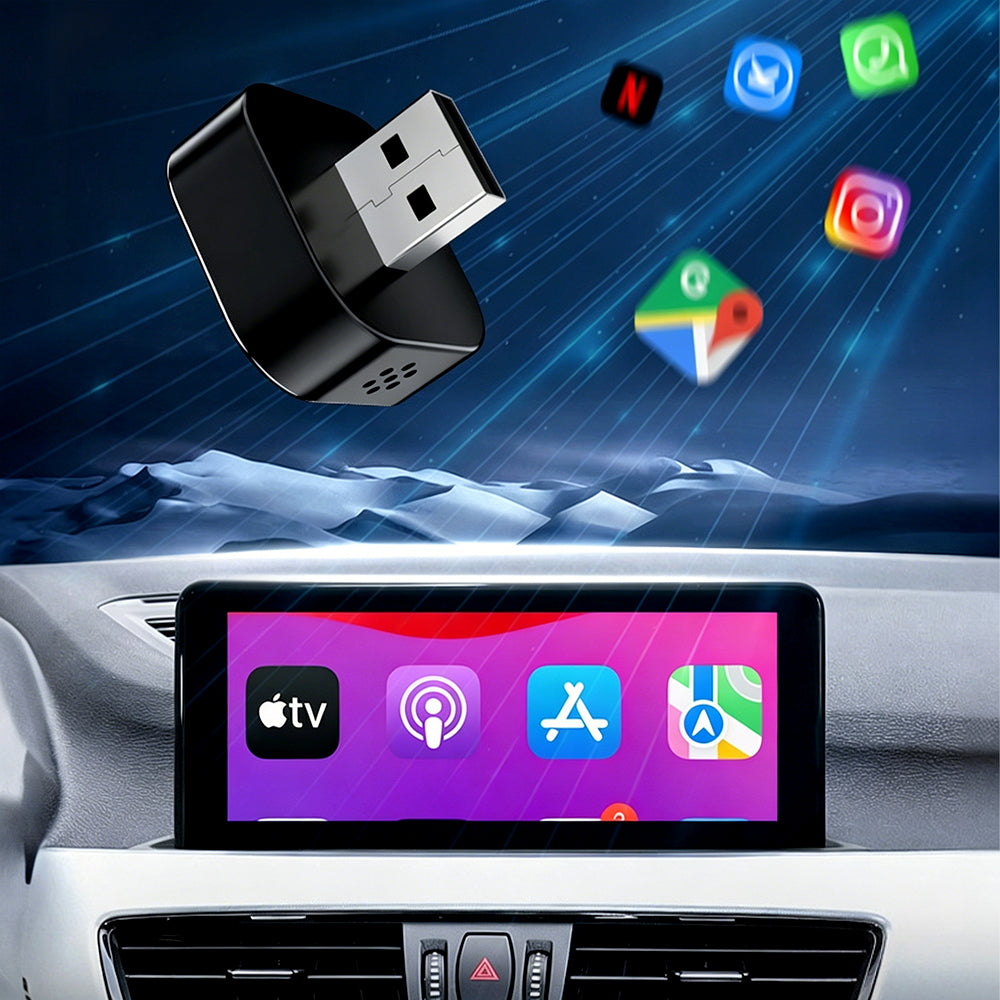 4-in-1 CarPlay Adapter: AirPlay, Android Auto, Plug & Play, YouTube, Netflix Brand no brand