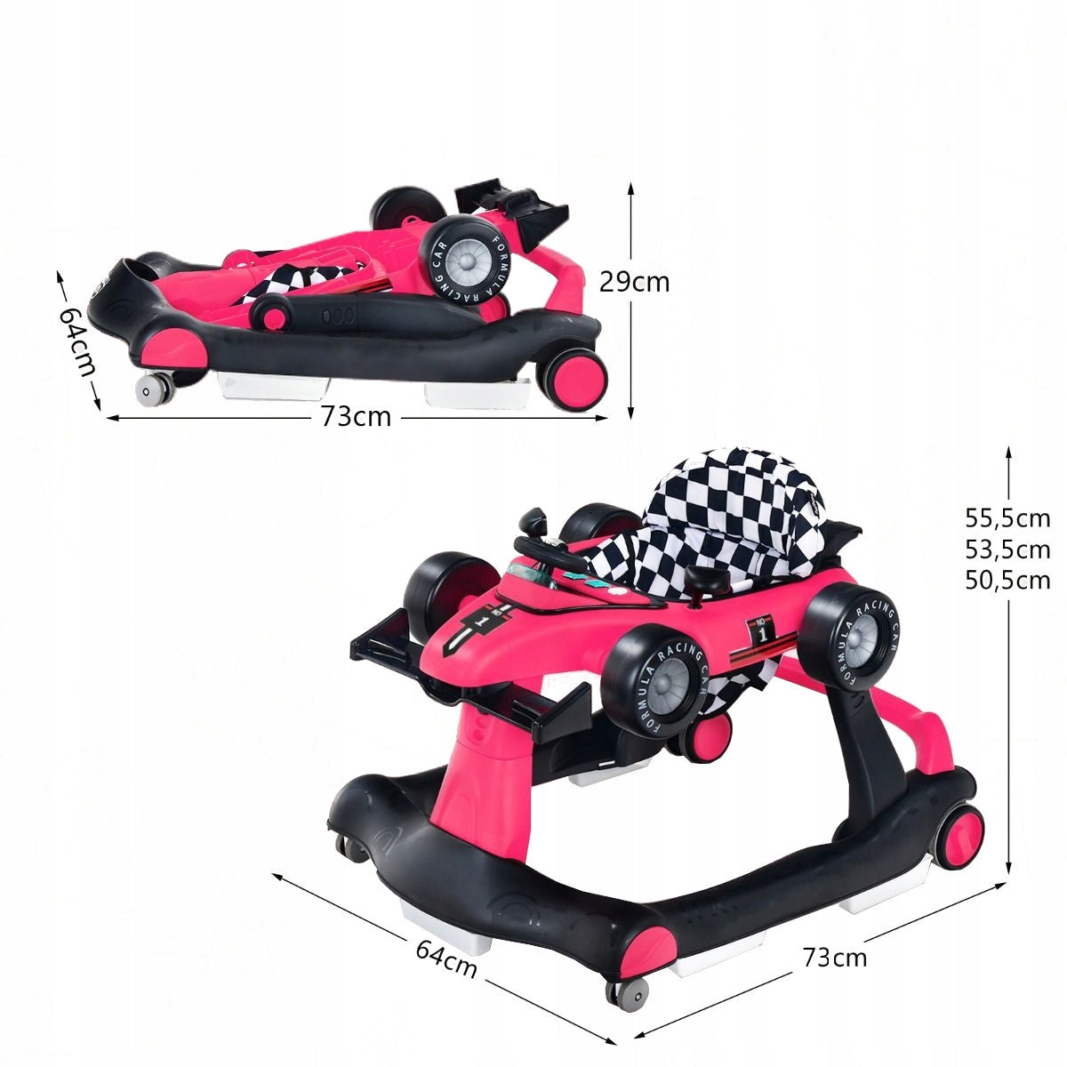 4-in-1 Walker Ride-On with Adjustable Height EAN (GTIN) 0783501366898