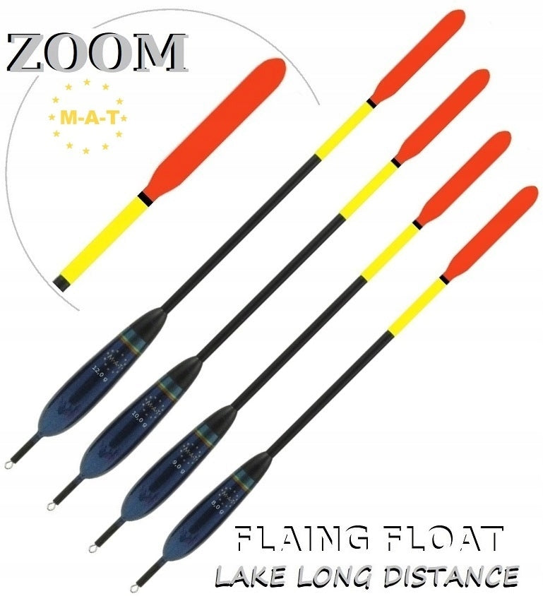 4 x BRANDED FLOAT WITH BALSA MAT WAGGLER MATCH 8-12gr ZOOM M-45