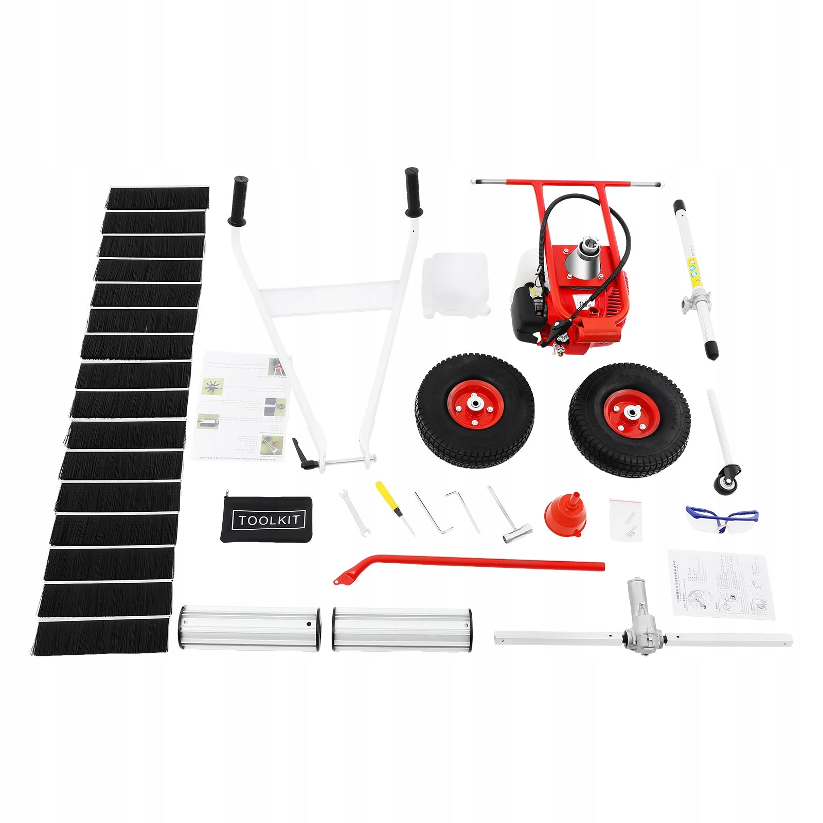 43CC GASOLINE-POWERED LAWN YARD SWEEPER HAND-PUSHED WORKING WIDTH 60CM Manufacturer code 73YLK4V4