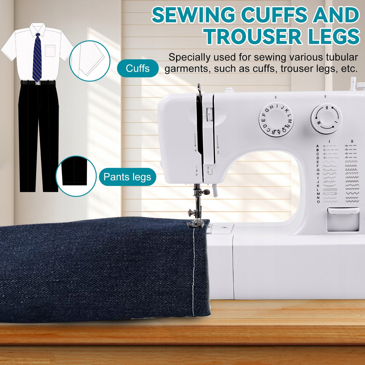 45 Stitches Electric Double Thread Sewing Machine with Sewing Kit Manufacturer code 45 Stitches Sewing Machine