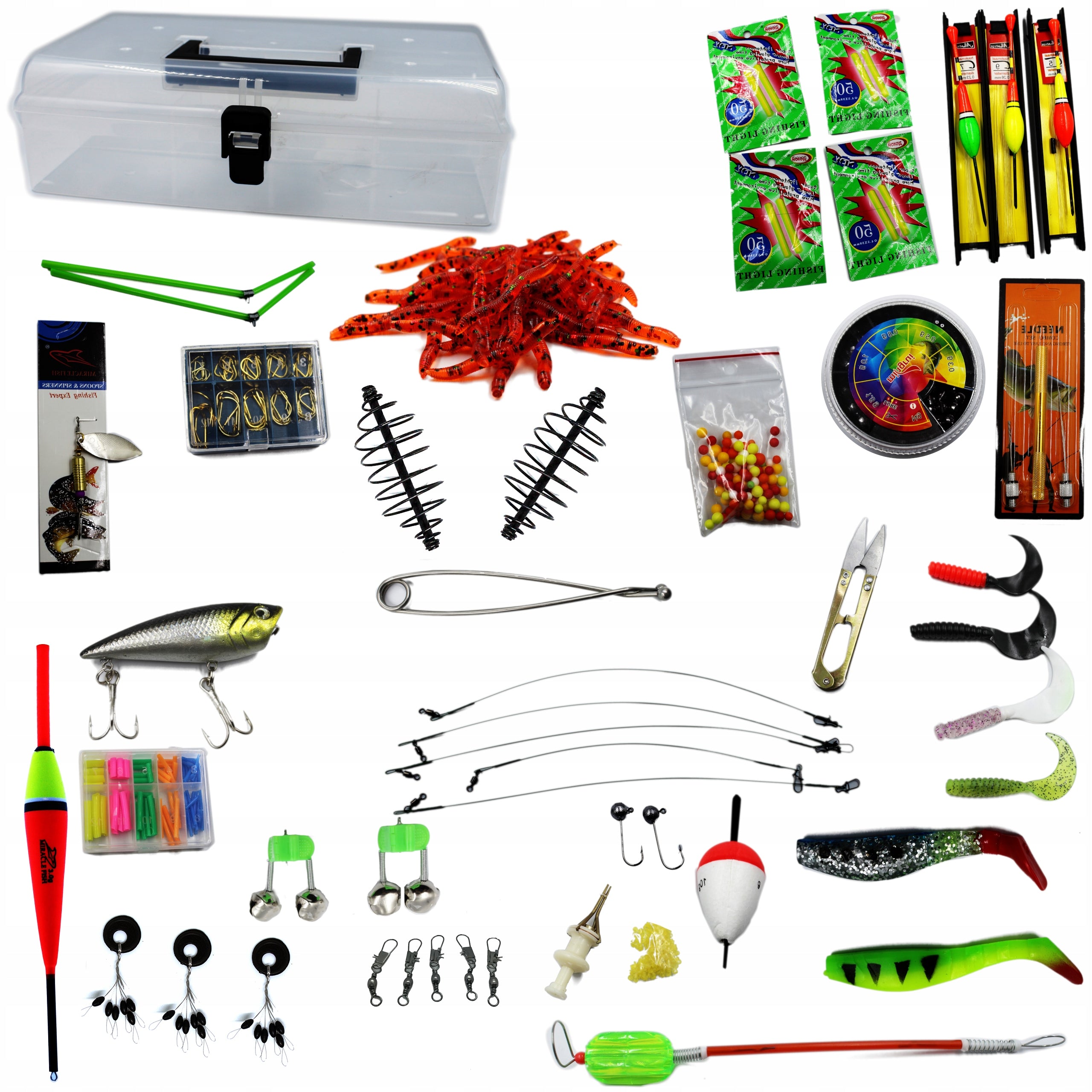 450pcs FISHING ACCESSORIES + GIFT BOX - perfect for anglers