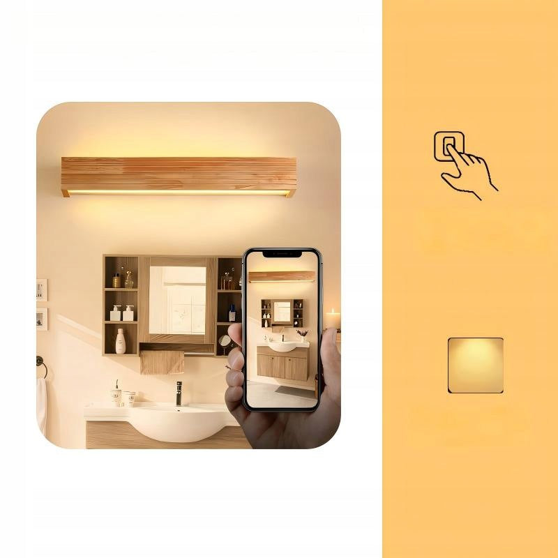 45cm Nordic Solid Wood LED Vanity Light 6W 3000K Wall Lamp Manufacturer code G06257323013859