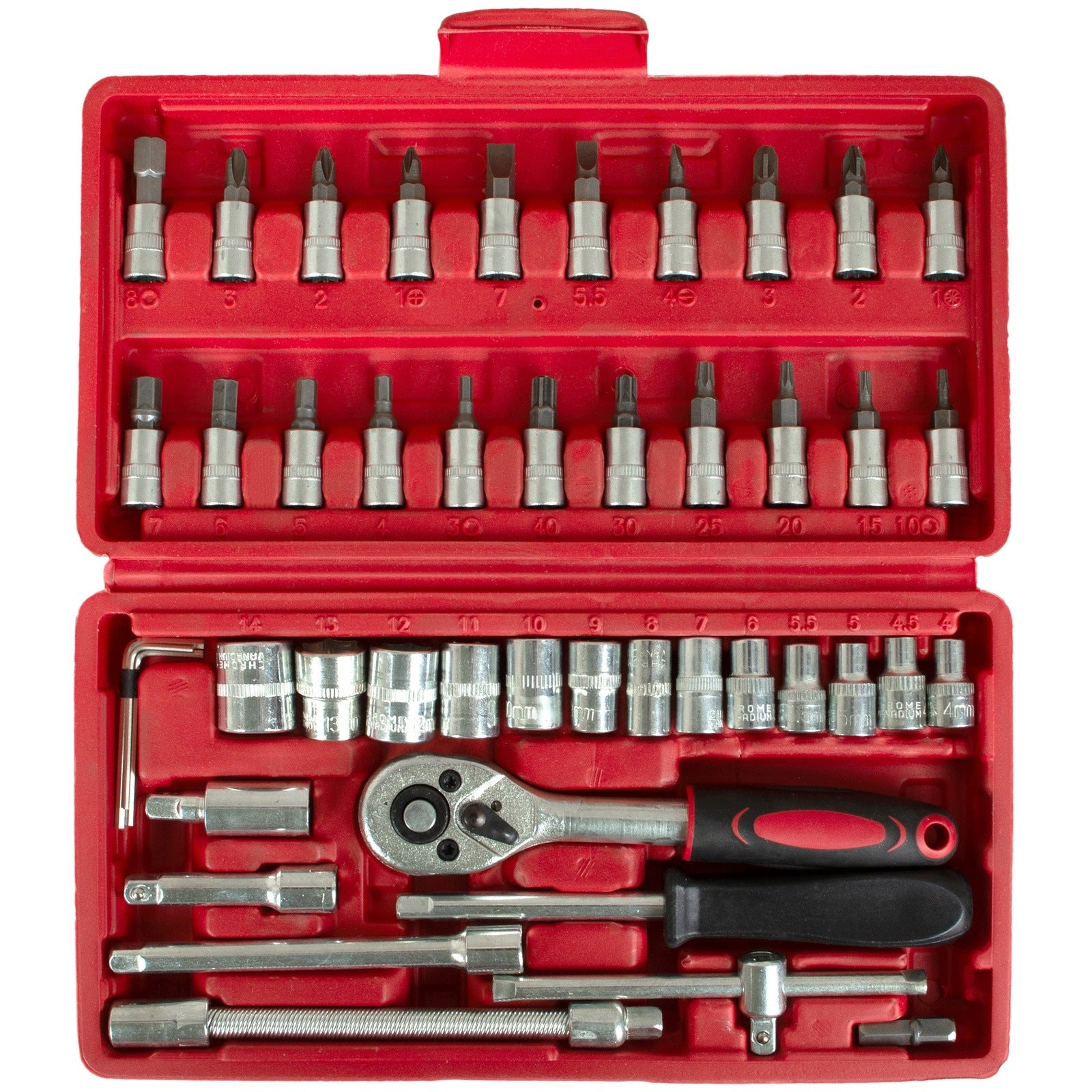 46-Piece Socket Wrench and Bit Set TORX