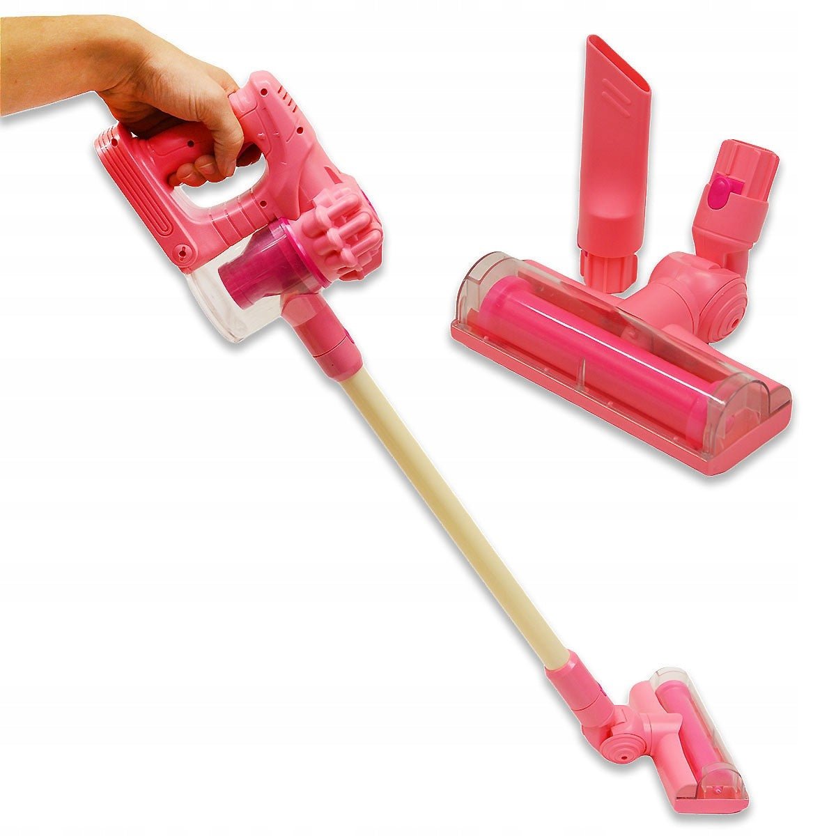 470391 BATTERY OPERATED UPRIGHT VACUUM CLEANER PINK Brand no brand