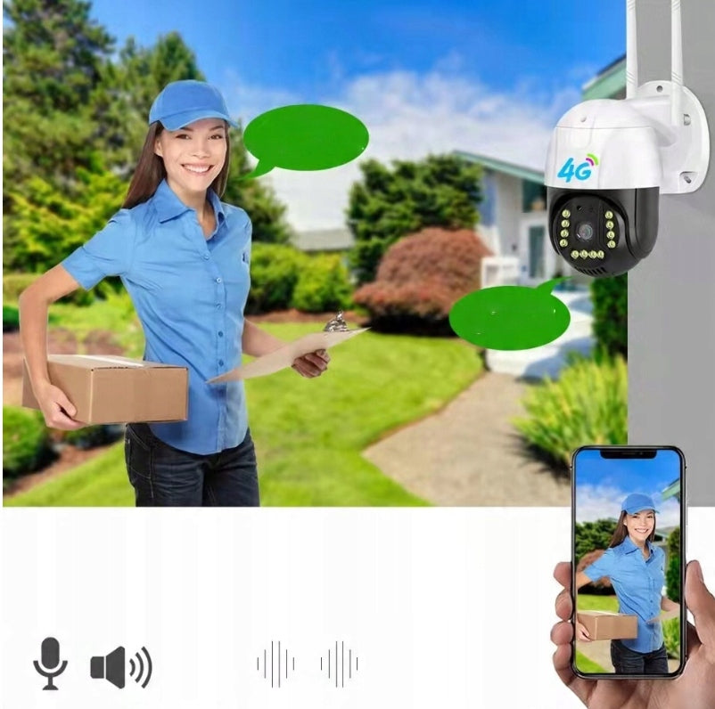 Sukamoji IP kamera 3MP, Full HD, su 3G/4G LTE GSM SIM palaikymu