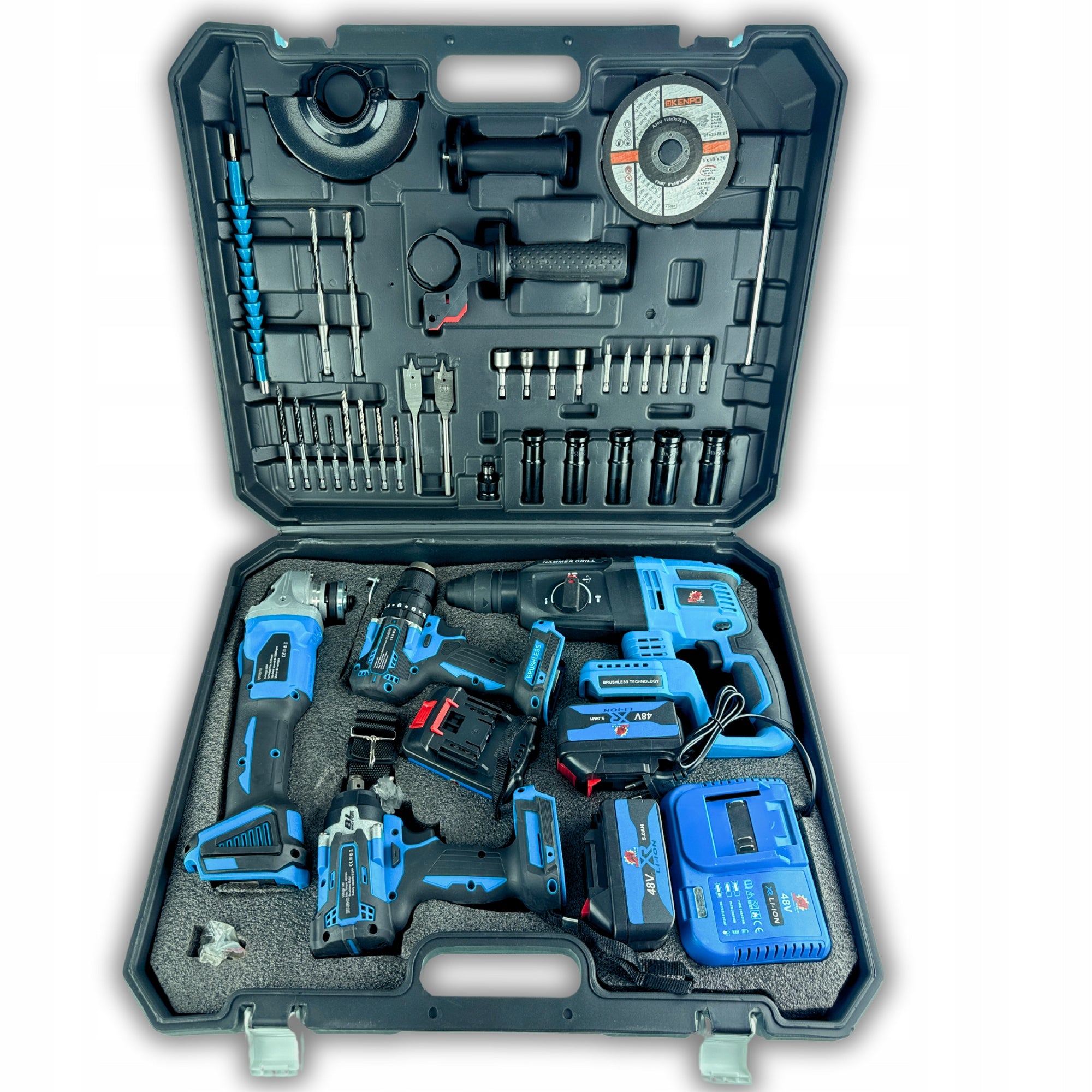 48V 4in1 CORDLESS TOOL KIT + HAMMER SCREWDRIVER GRINDER WRENCH Manufacturer code BT5018