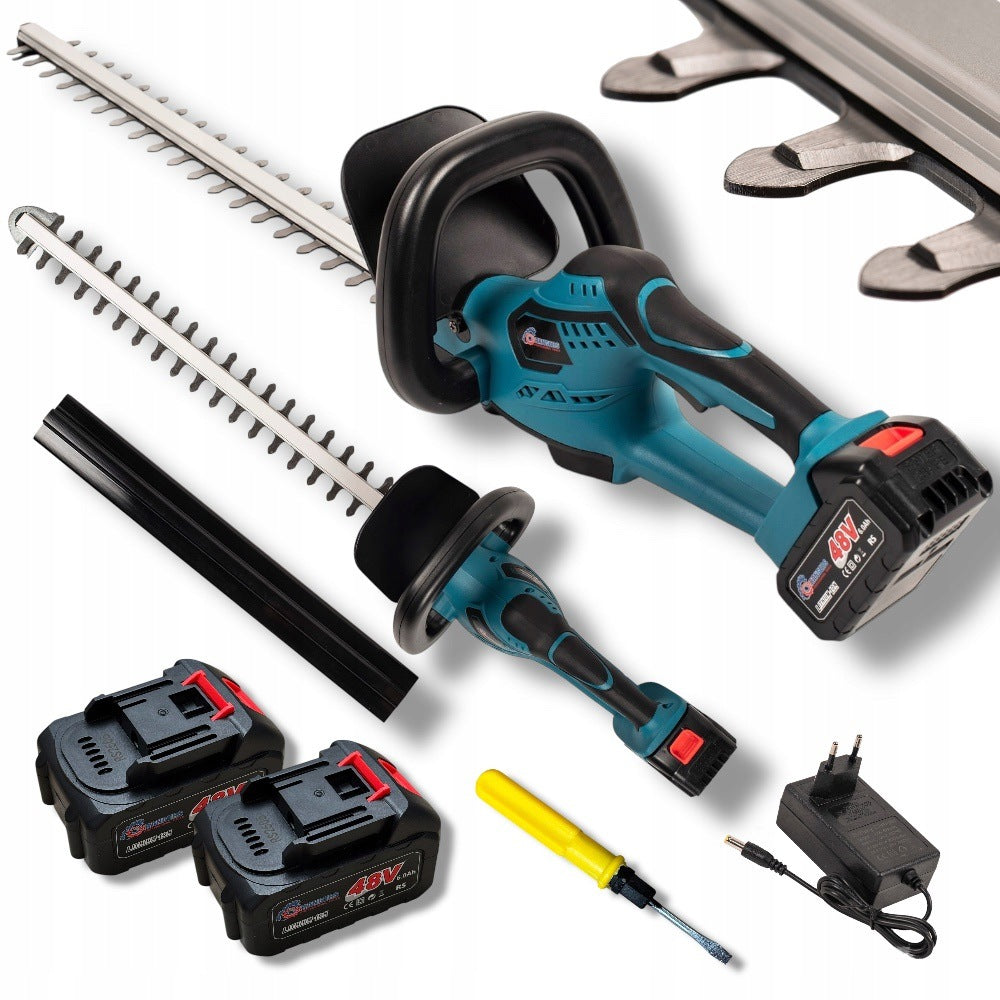 48VF 6.0Ah Cordless Hedge Trimmer - 2 Batteries Blade 52 cm