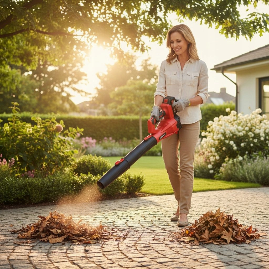 48VF Cordless Leaf Blower Wireless 2x Aku 1000W Air velocity 160 km/h