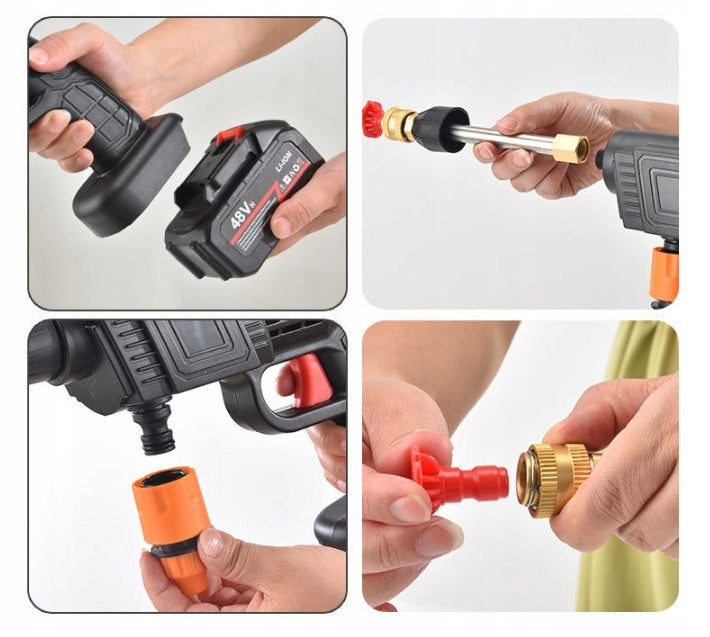 48Vf CORDLESS PRESSURE WASHER MULTIFUNCTIONAL SET + 2 BATTERIES Brand no brand