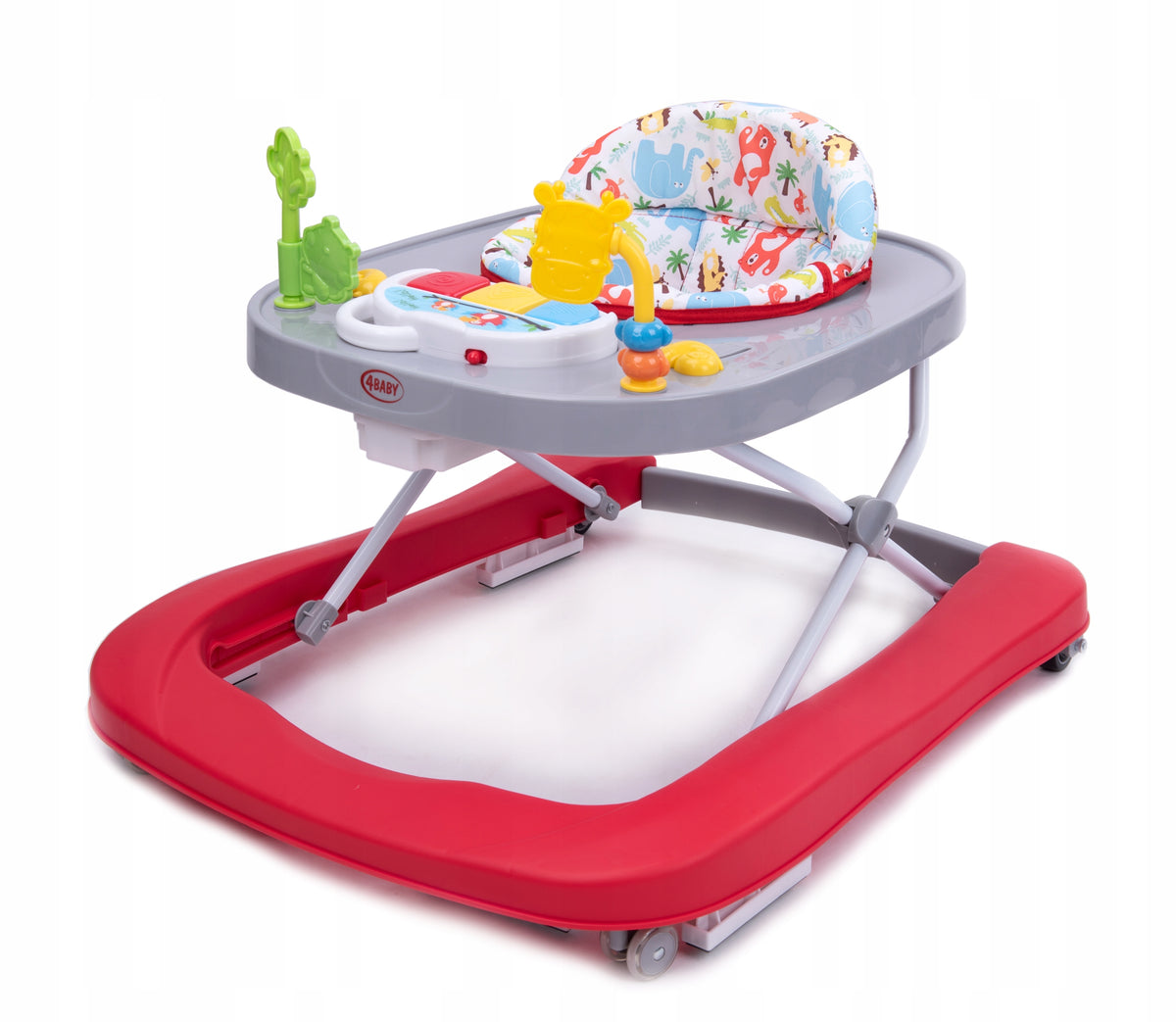 4Baby Walk'n Push - Pusher Walker | RED