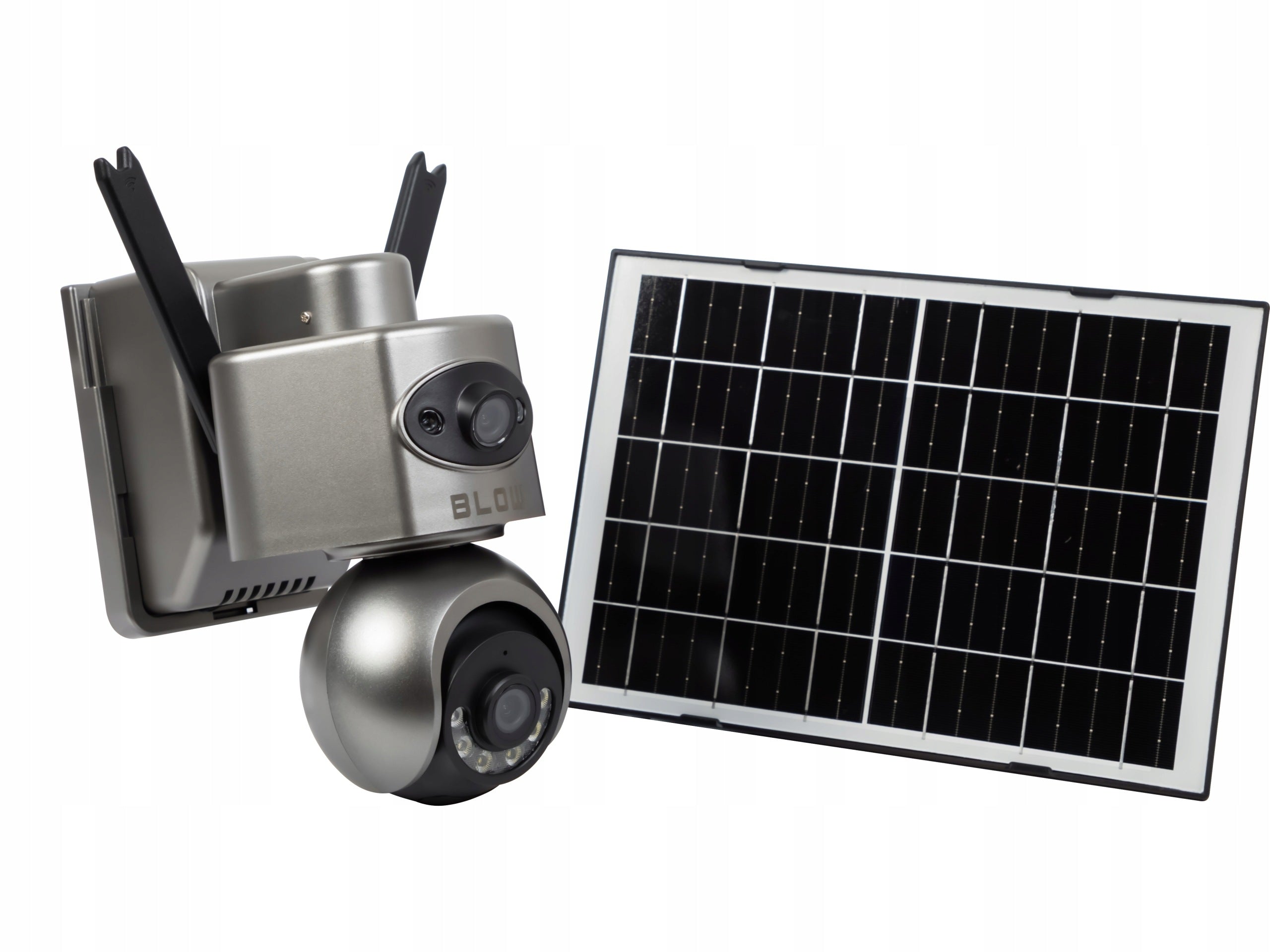 4G LTE CAMERA FOR SIM SOLAR 8MP IP66 2 PTZ SMART WIRELESS LENSES Packaging status original