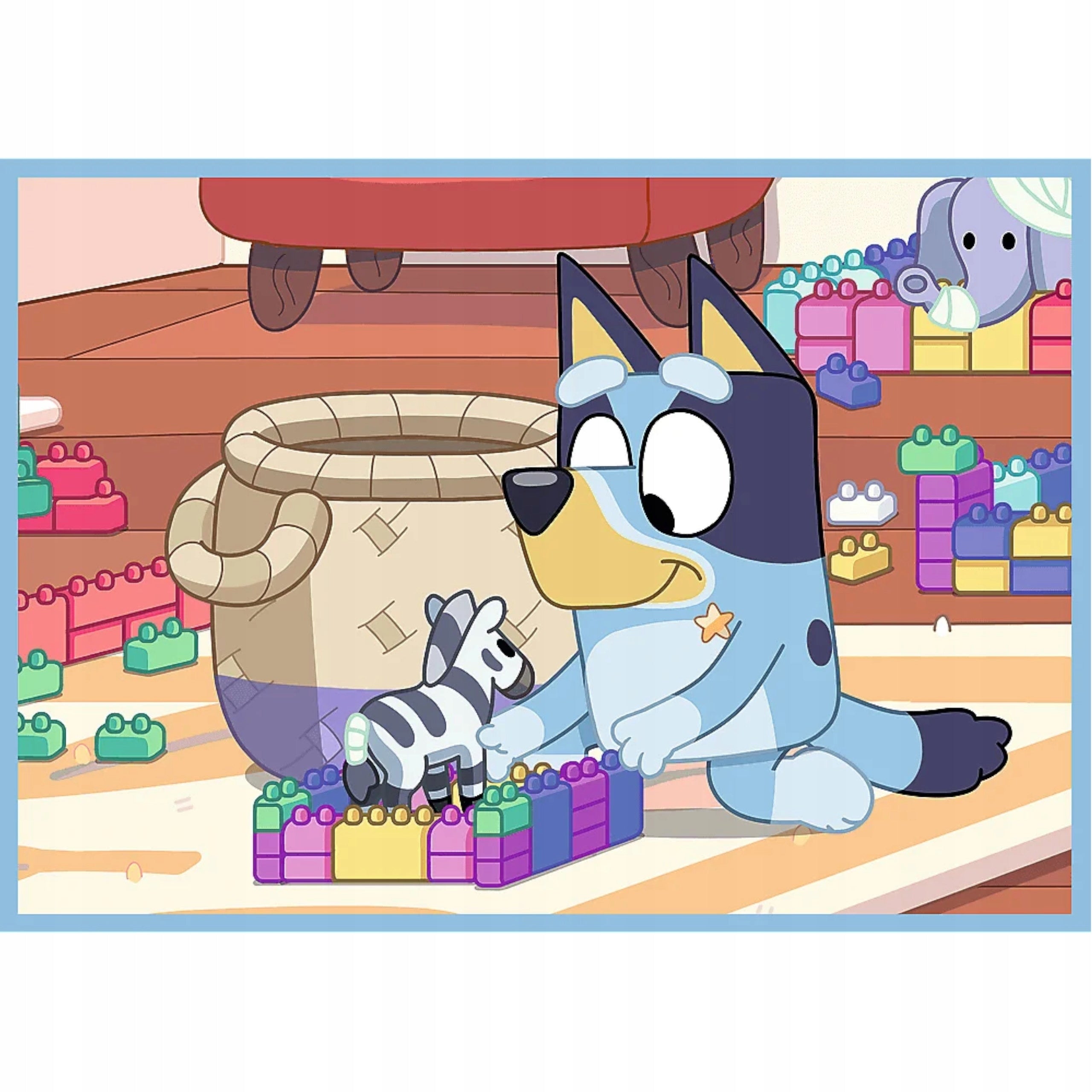 4IN1 BLUEY PUZZLE AND ITS WORLD TREFL Brand Trefl