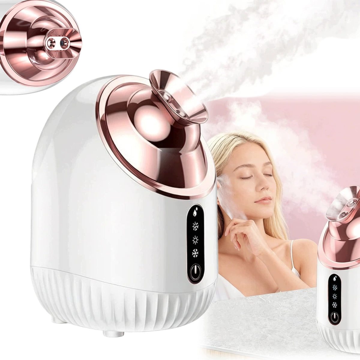 4IN1 HOT COLD MIST ION FACE HUMIDIFIER 240ML SPA STEAM SAUNA