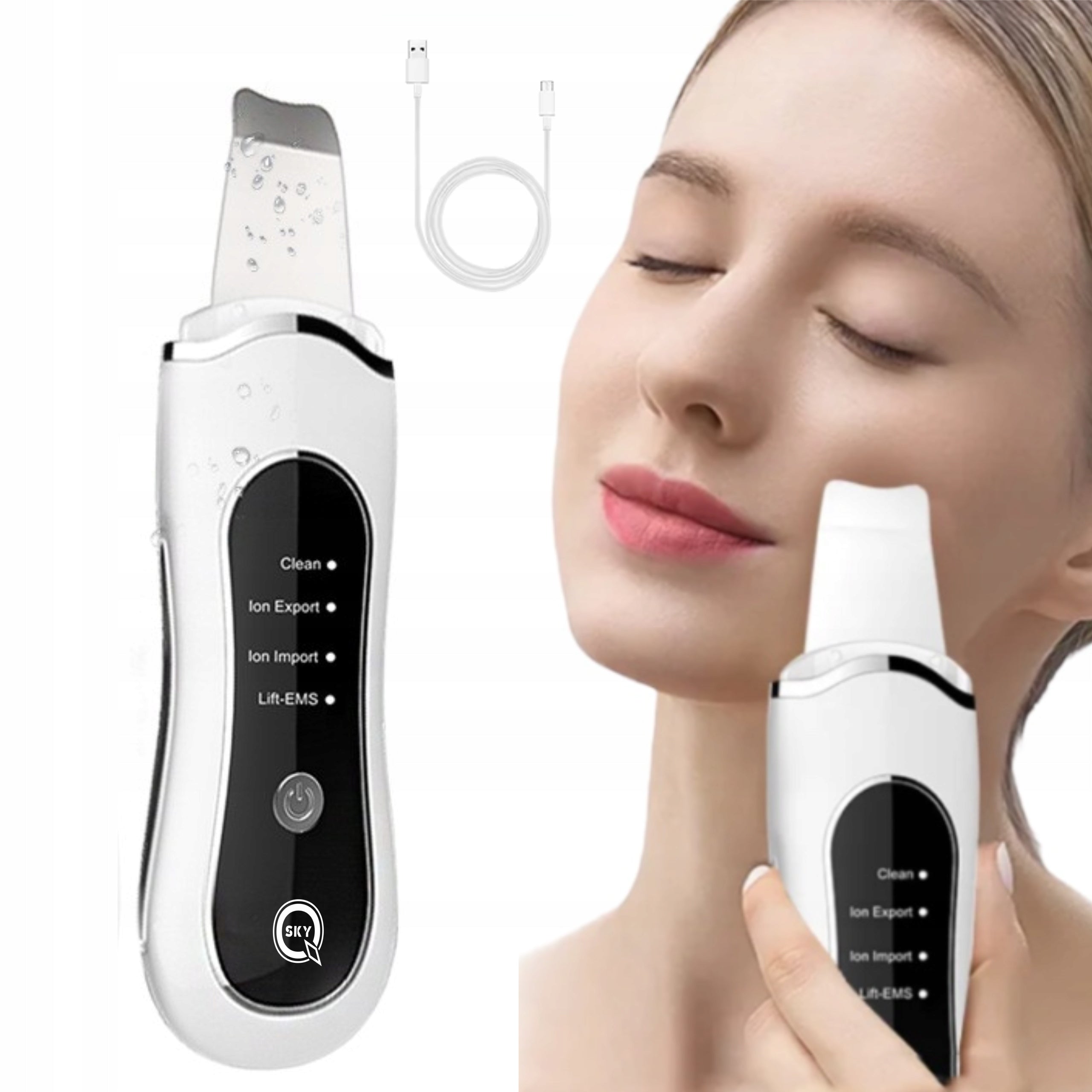4IN1 QSKY WIRELESS FACE CAVITATION PEELING POWER ADJUSTMENT Packaging status original