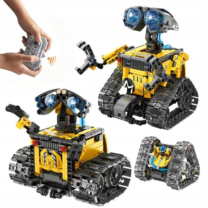 4IN1 ROBOT PROGRAMMABLE TOY WITH BLOCKS FOR KIDS APP AND REMOTE CONTROL GIFT