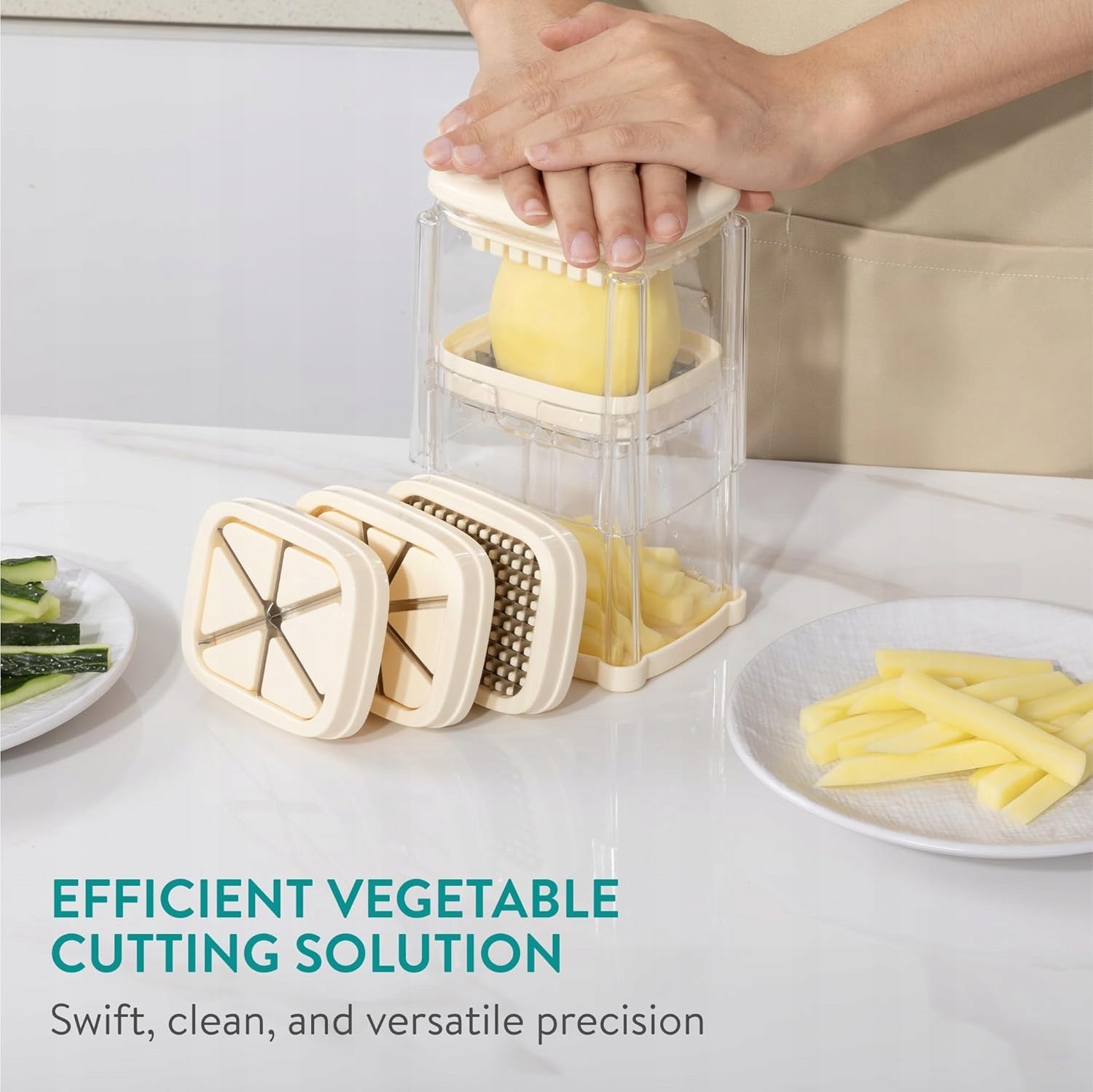 4IN1 STAINLESS STEEL VEGETABLE SLICER WITH CONTAINER AND BLADES Manufacturer code 5906663082153