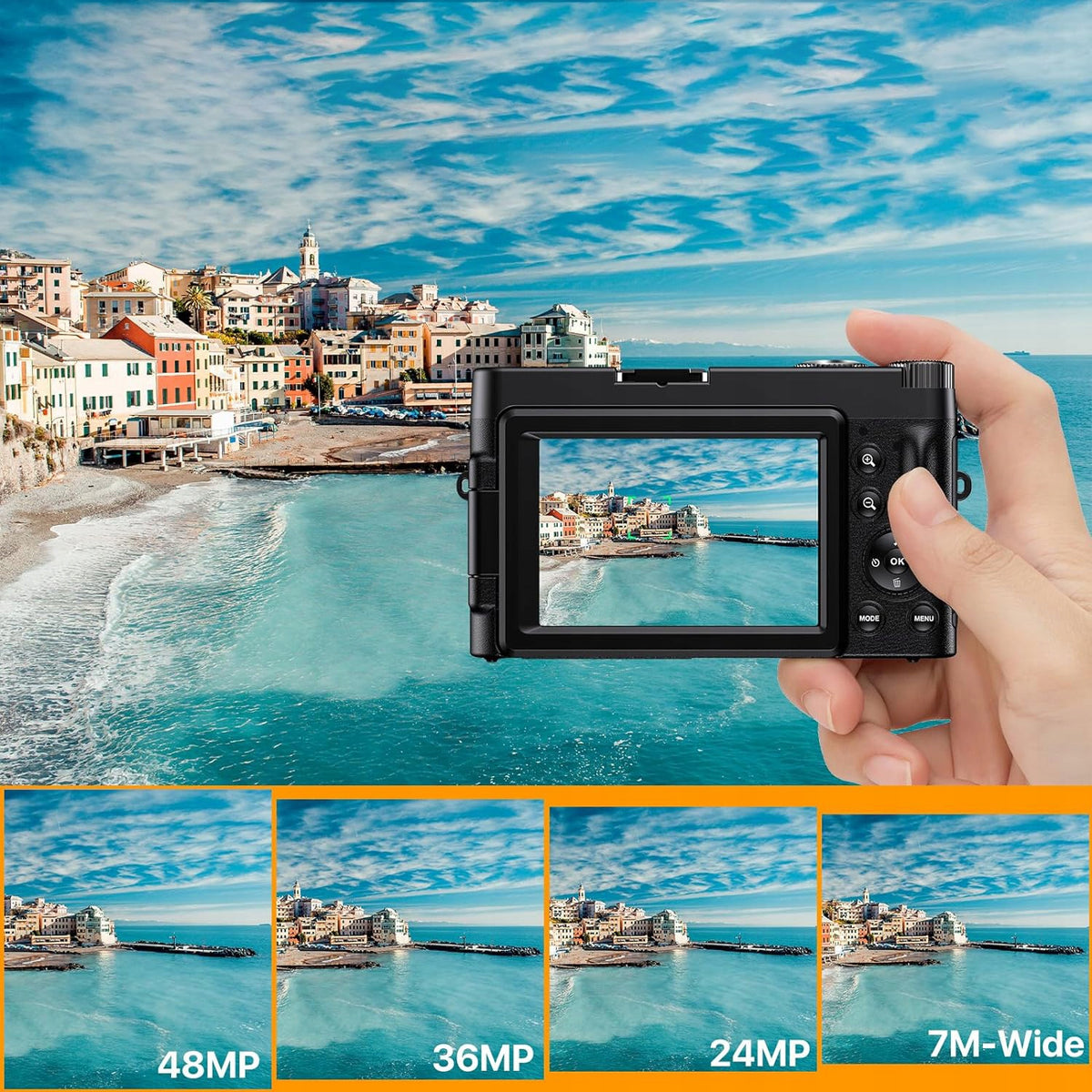 4K 48MP PORTABLE HD DIGITAL CAMERA WITH ROTARY SCREEN Brand no brand