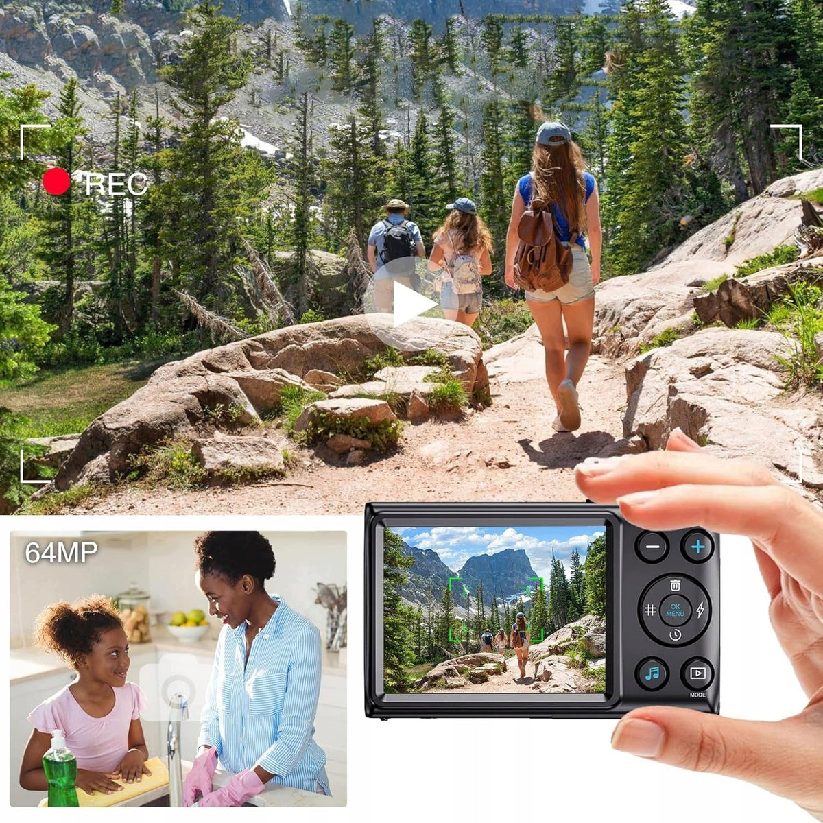 4K 64MP DIGITAL CAMERA WITH RECORDING FUNCTION AND 18X ZOOM Brand no brand