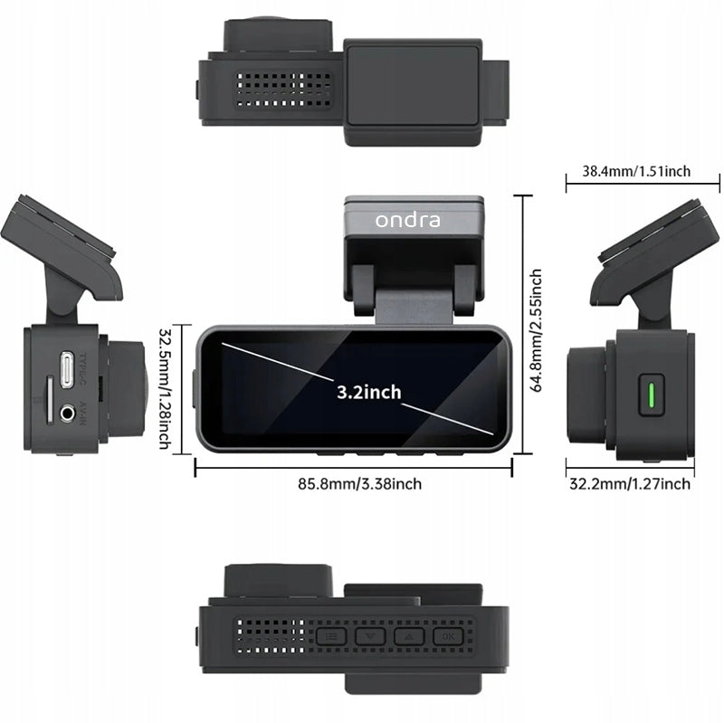 4K ULTRA HD VIDEO RECORDER CAR CAMERA GPS WIFI REVERSING CAMERA Manufacturer code Wideo rejestrator kamerka samochodowa 4K GPS