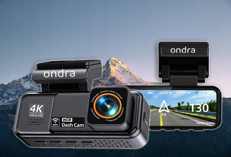 4K ULTRA HD VIDEO RECORDER CAR CAMERA GPS WIFI REVERSING CAMERA Viewing angle 170°