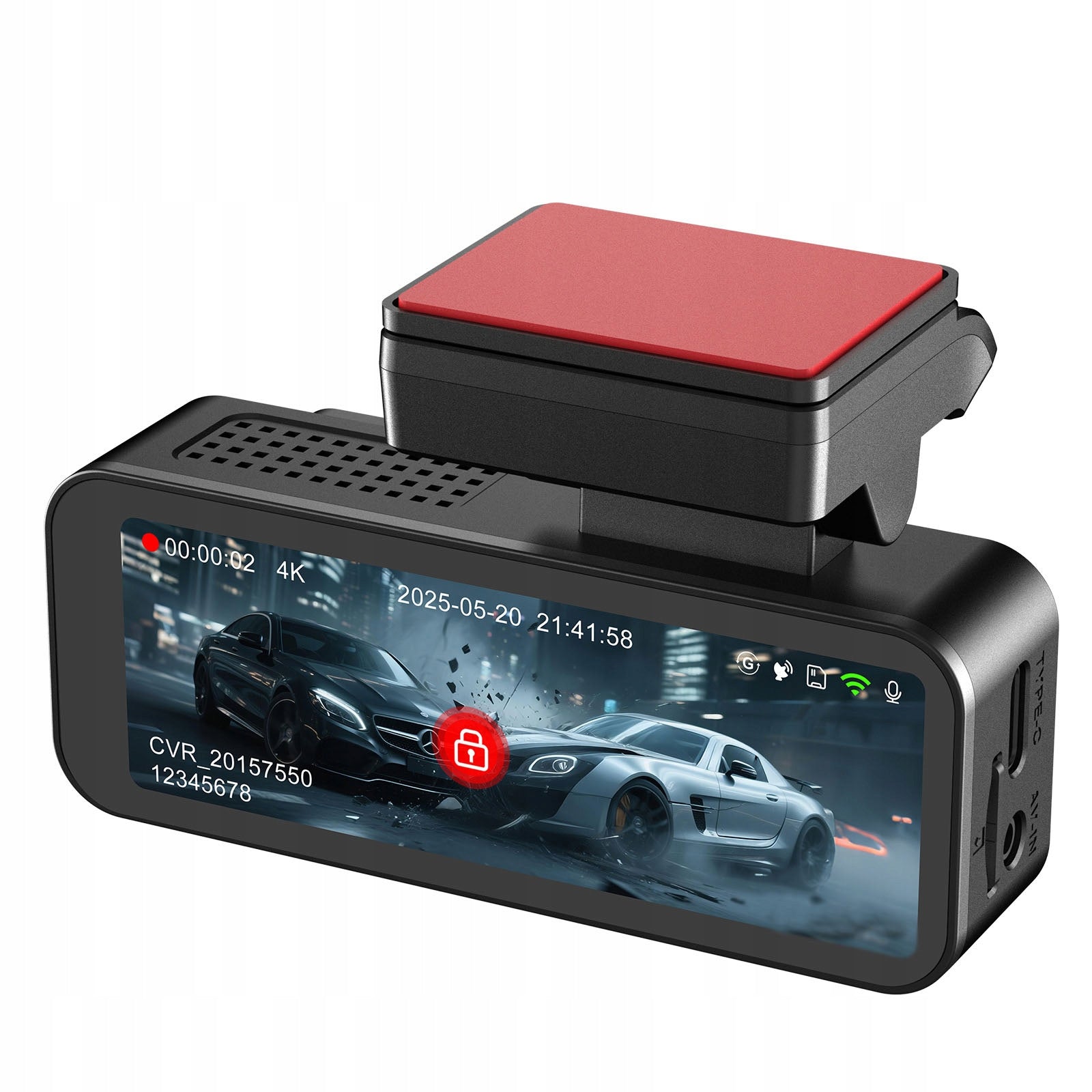 4K VIDEO RECORDER Dash Cam GPS WIFI G-Sensor Night Vision FRONT&REAR HD Manufacturer code tyhrtfghnhgnvb