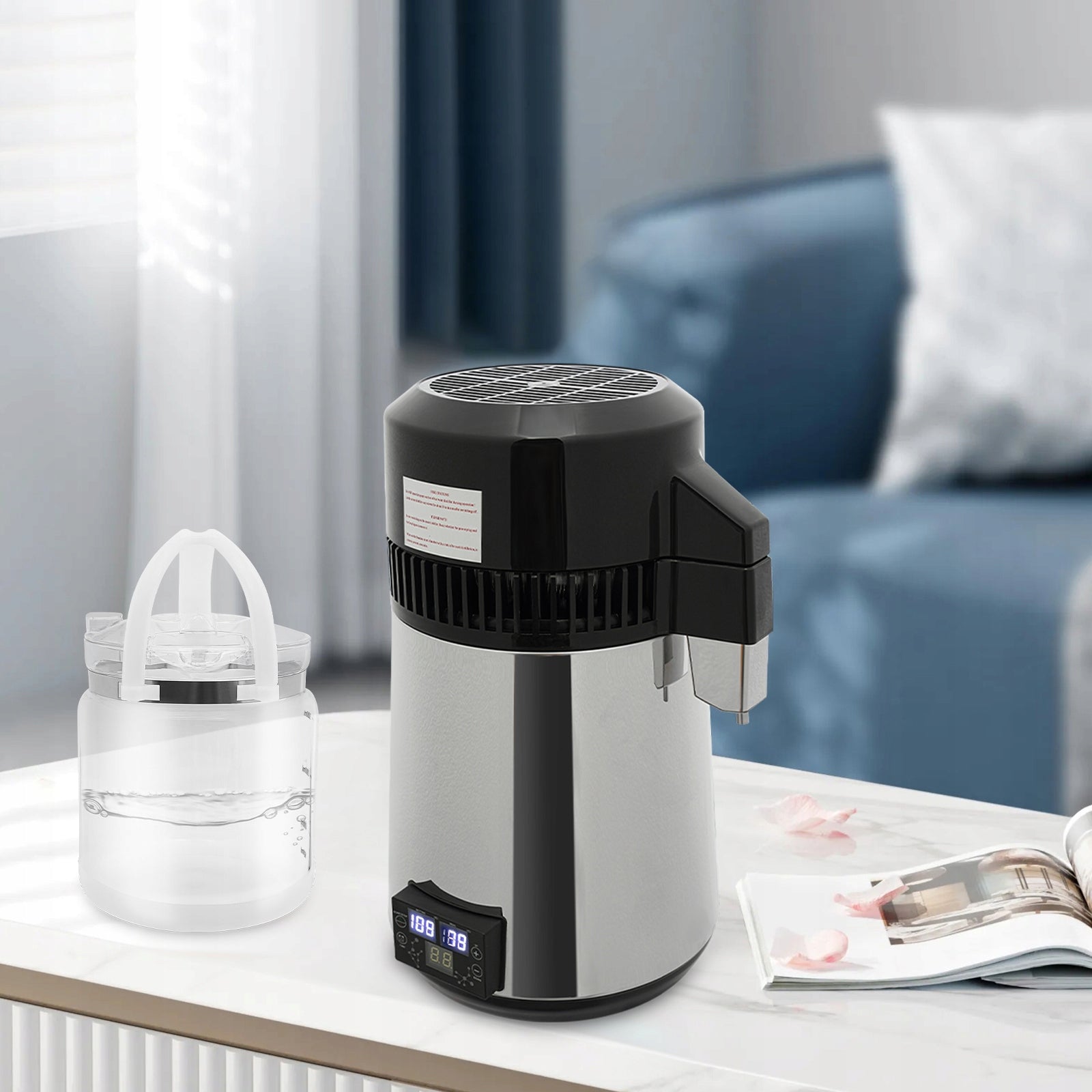 4L Electric Water Distiller Distiller With 800W Cooling System Manufacturer code 4L Electric Water Distiller Distiller