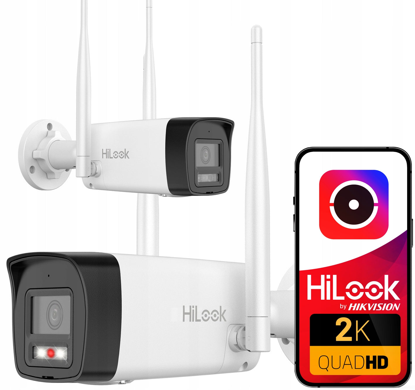 4MPx Outdoor WiFi Camera HiLook by Hikvision WIFICAM-B4 EasyLink LED IR